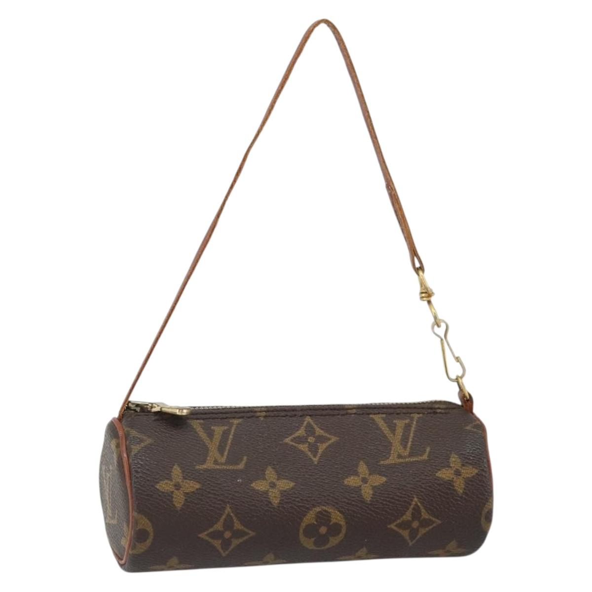 LOUIS VUITTON Monogram Papillon Pouch LV Auth BA9269