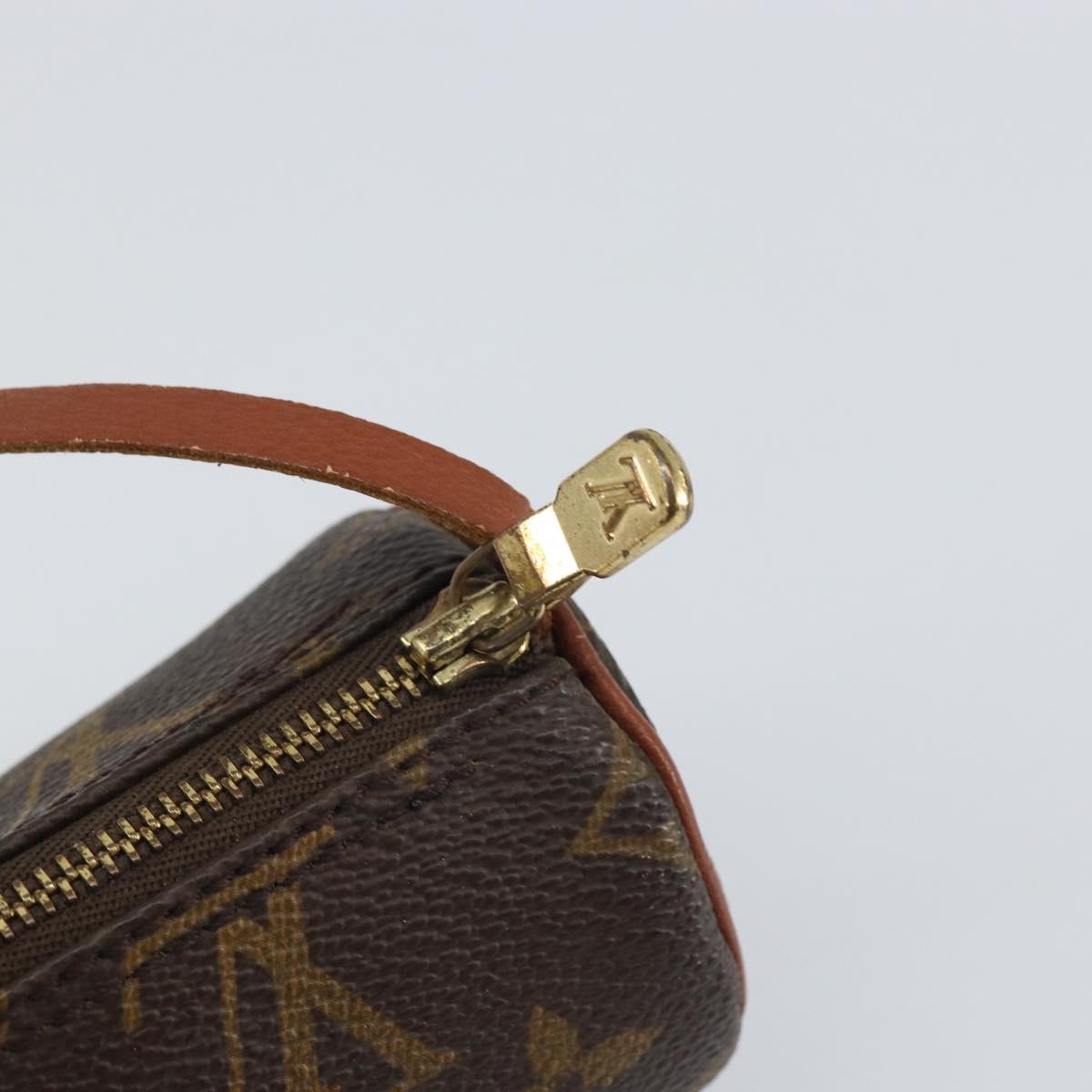 LOUIS VUITTON Monogram Papillon Pouch LV Auth BA9269