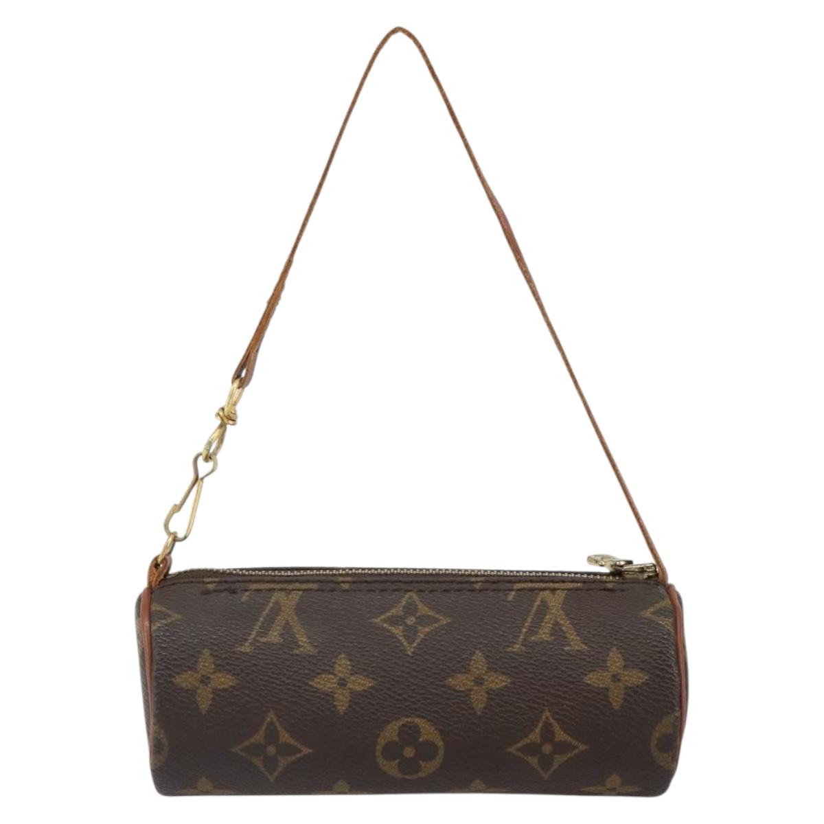 LOUIS VUITTON Monogram Papillon Pouch LV Auth BA9269