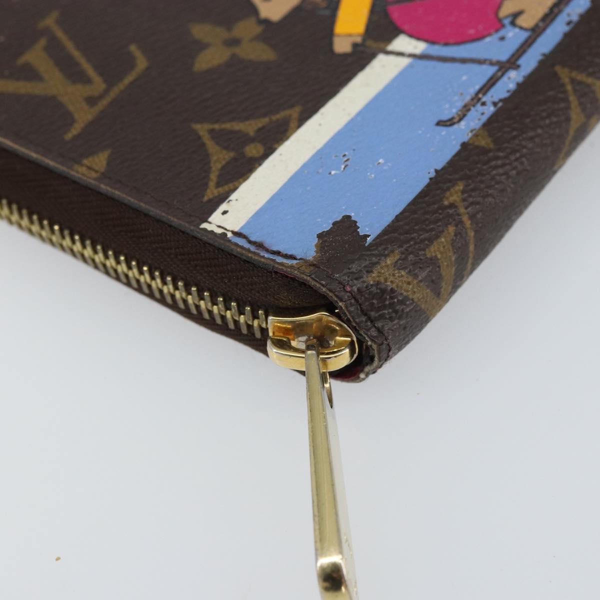 LOUIS VUITTON Monogram Holiday collection Zippy Wallet M63379 LV Auth BA9270