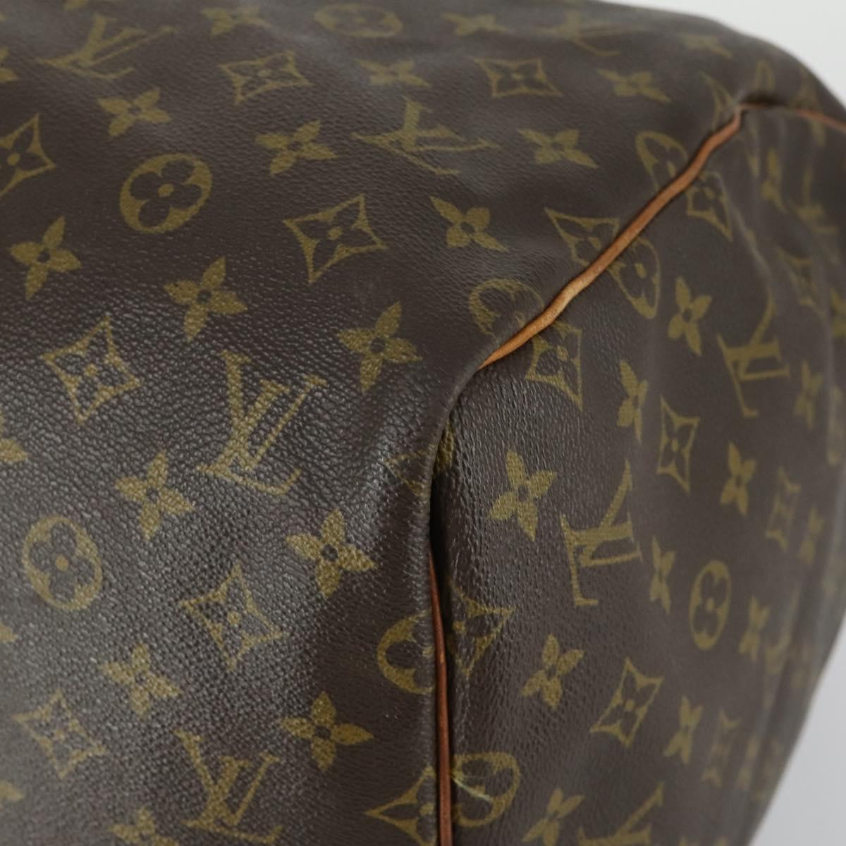 LOUIS VUITTON Monogram Keepall 55 Boston Bag M41424 LV Auth BA9282