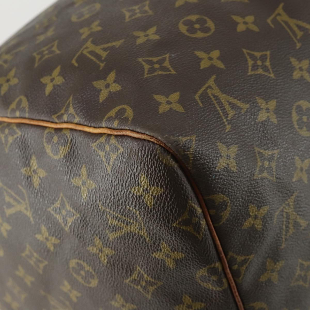 LOUIS VUITTON Monogram Keepall 55 Boston Bag M41424 LV Auth BA9282