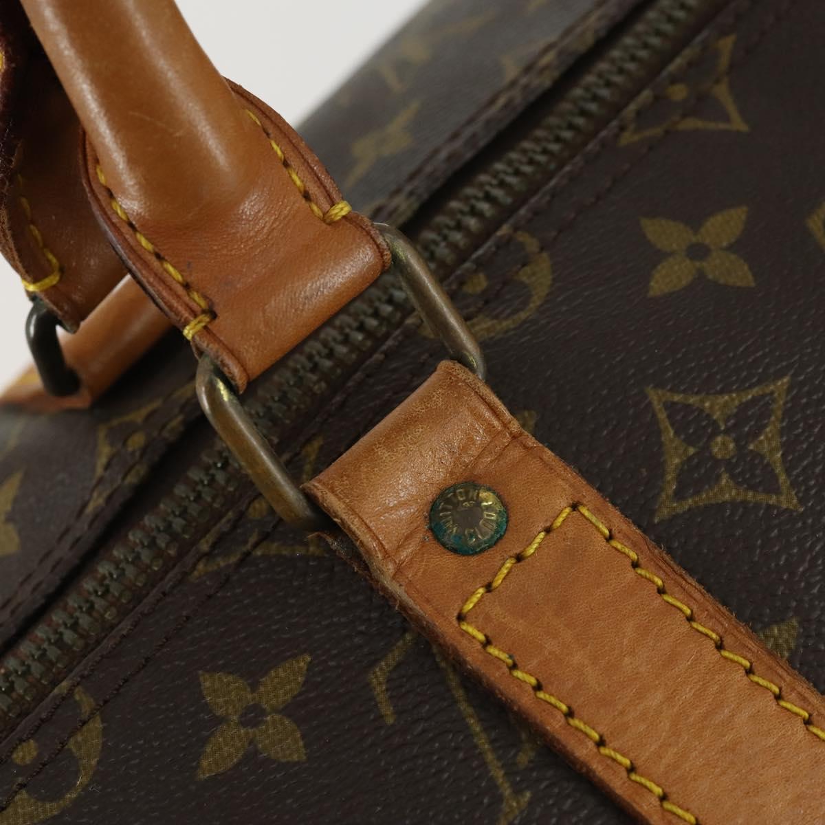 LOUIS VUITTON Monogram Keepall 55 Boston Bag M41424 LV Auth BA9282