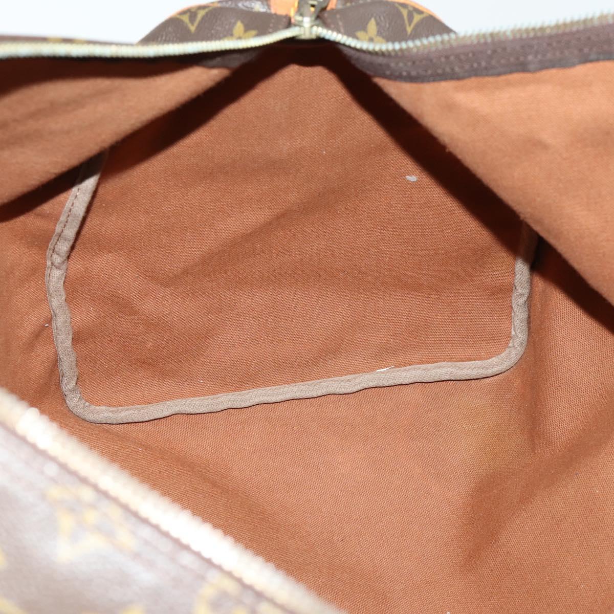 LOUIS VUITTON Monogram Keepall 55 Boston Bag M41424 LV Auth BA9282