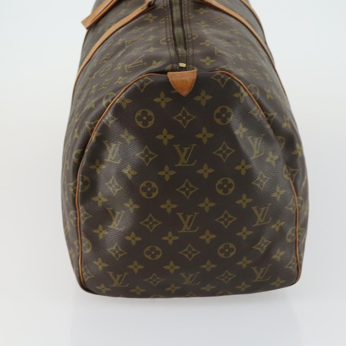 LOUIS VUITTON Monogram Keepall 55 Boston Bag M41424 LV Auth BA9282