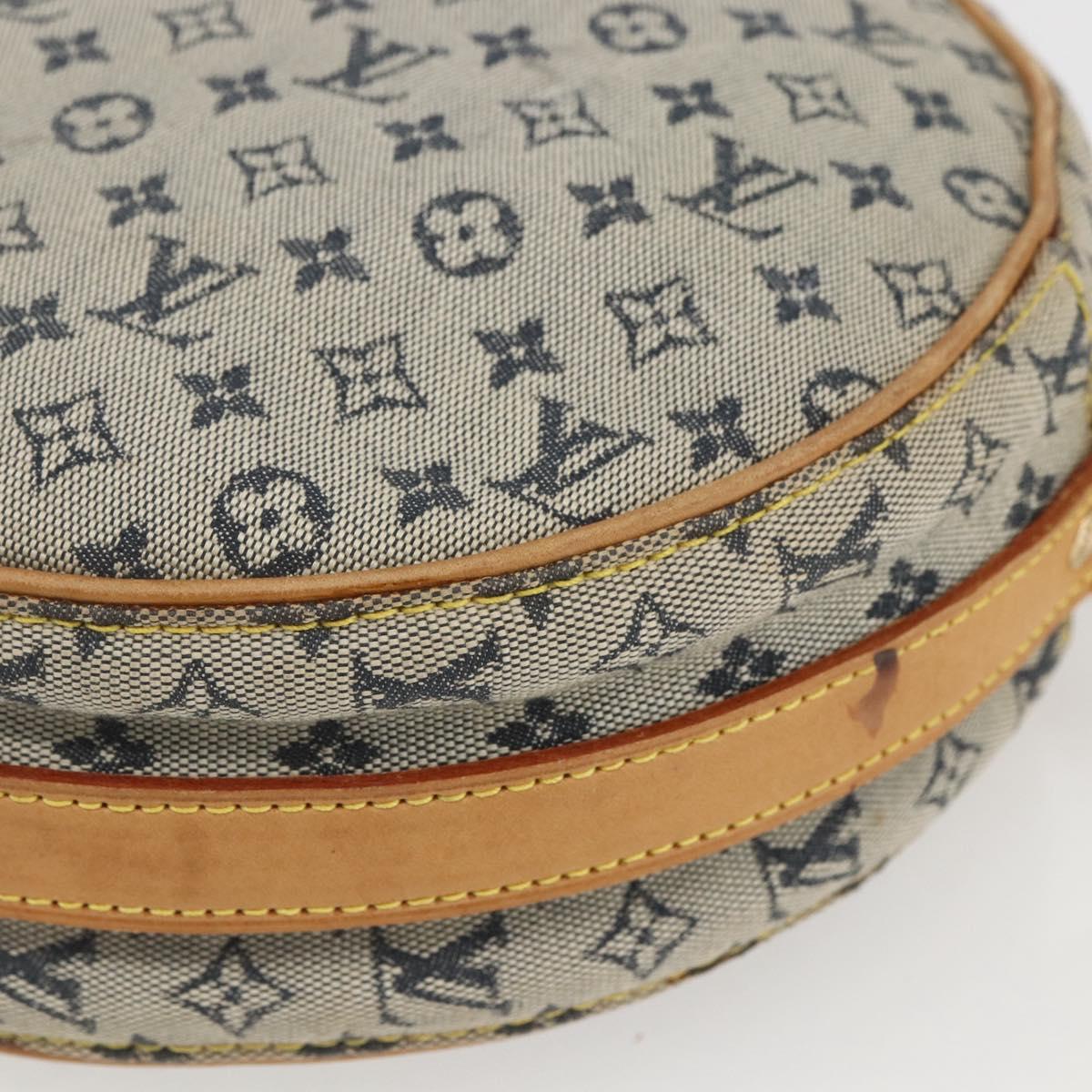 LOUIS VUITTON Monogram Mini Jeanne GM Shoulder Bag Blue M92000 LV Auth BA9290