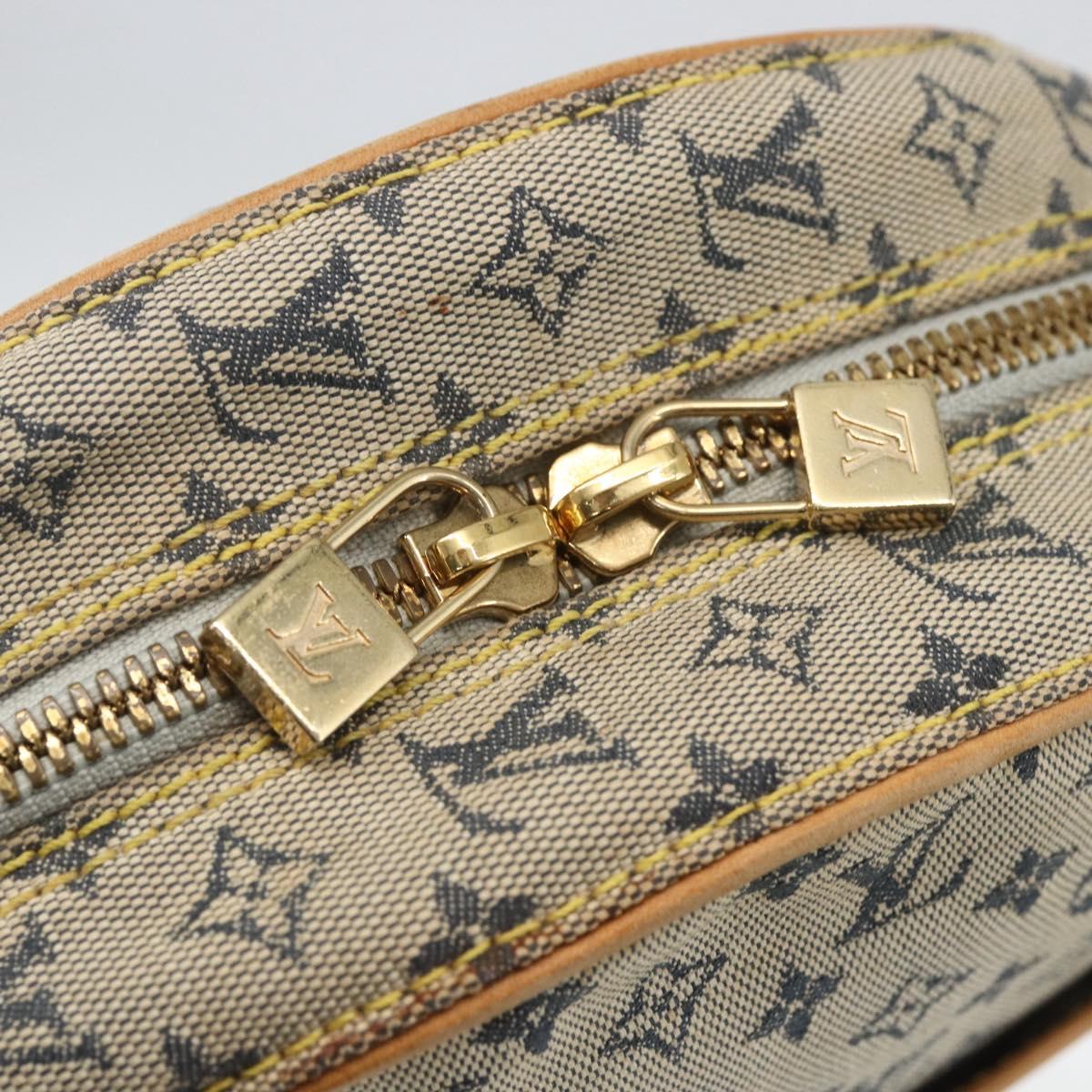 LOUIS VUITTON Monogram Mini Jeanne GM Shoulder Bag Blue M92000 LV Auth BA9290