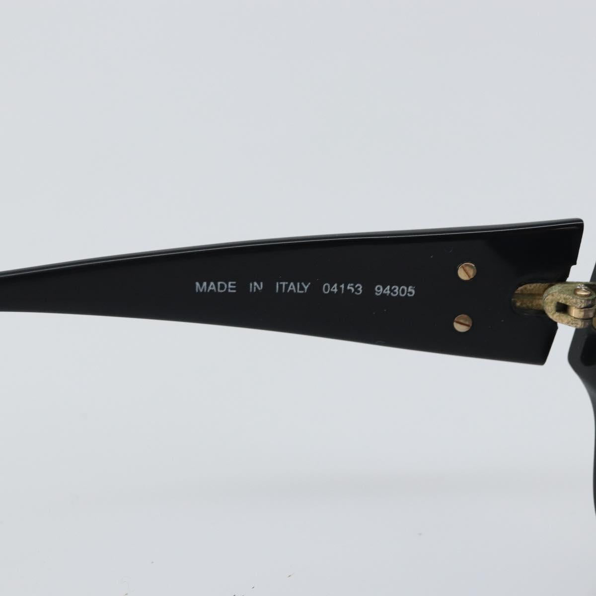CHANEL COCO Mark Sunglasses plastic Black CC Auth BA9291