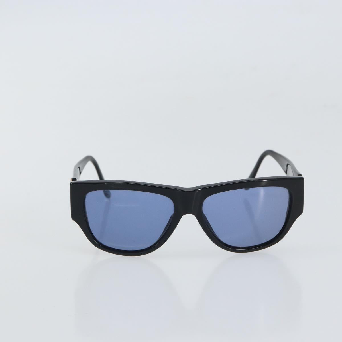CHANEL COCO Mark Sunglasses plastic Black CC Auth BA9291