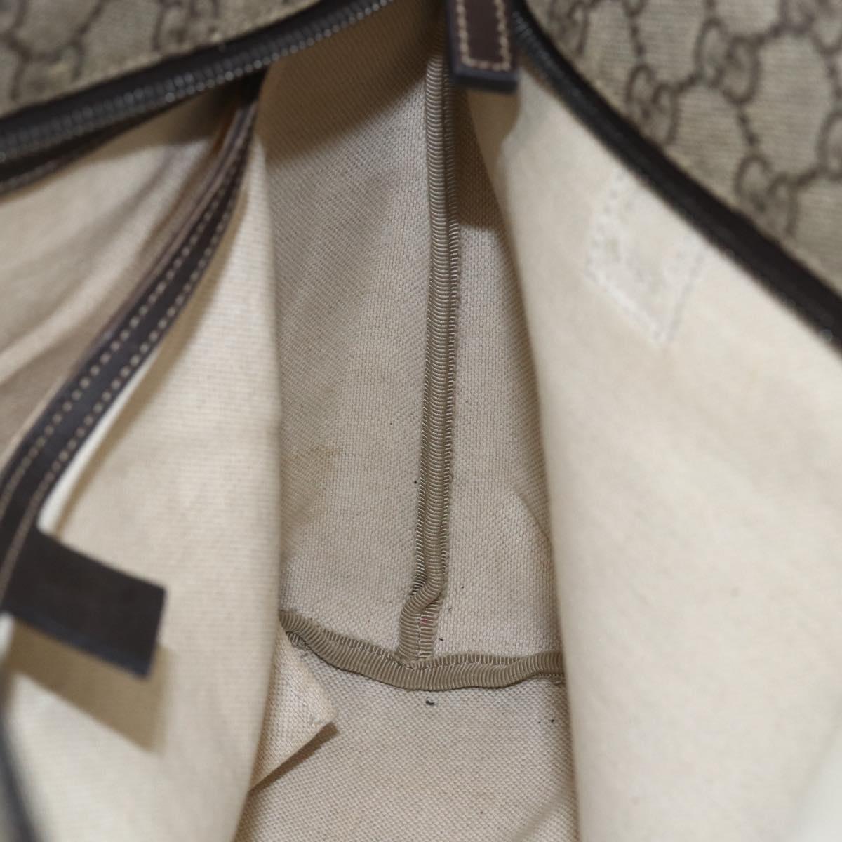 GUCCI GG Supreme Tote Bag PVC Beige 211137 Auth BA9292