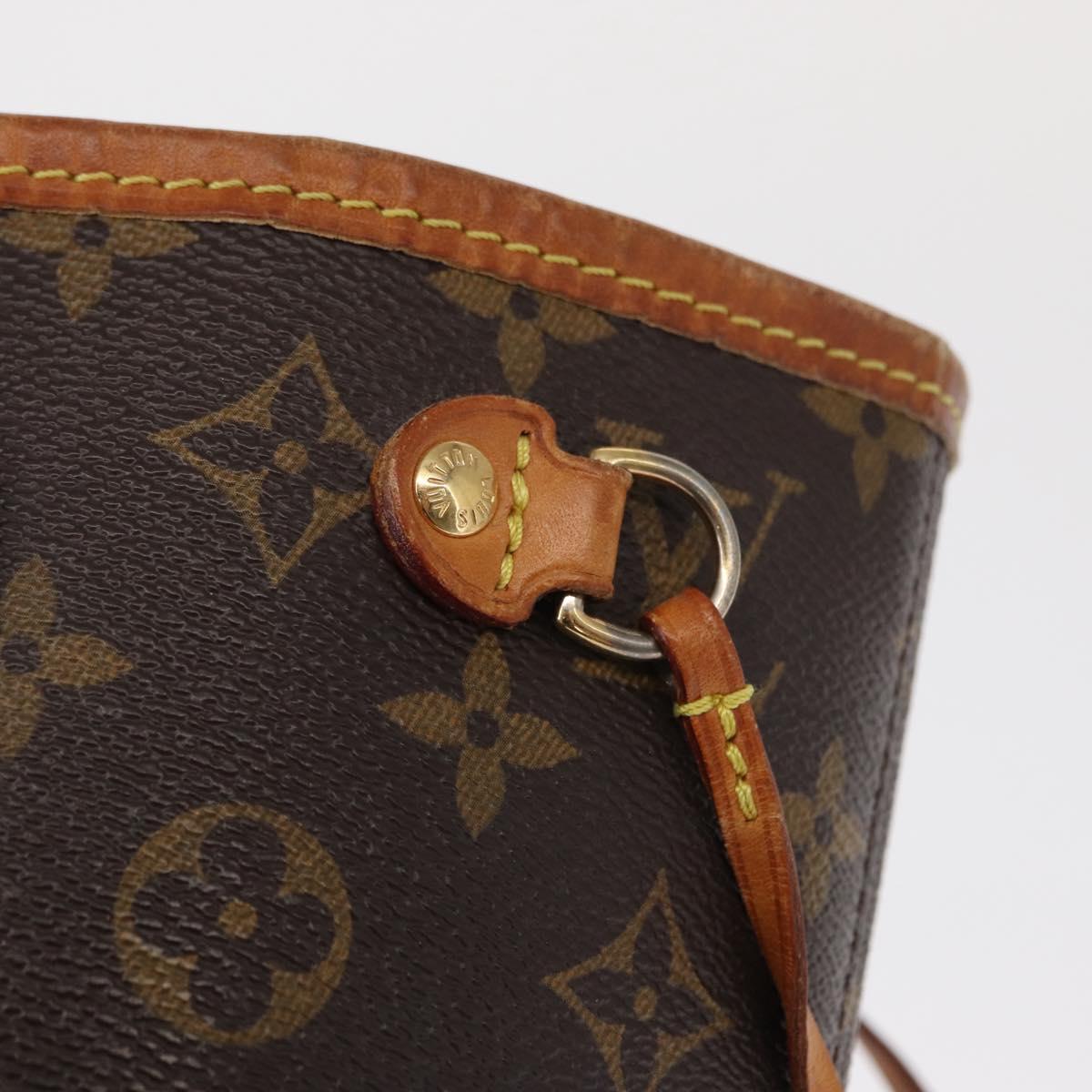 LOUIS VUITTON Monogram Neverfull PM Tote Bag M40155 LV Auth BA9297