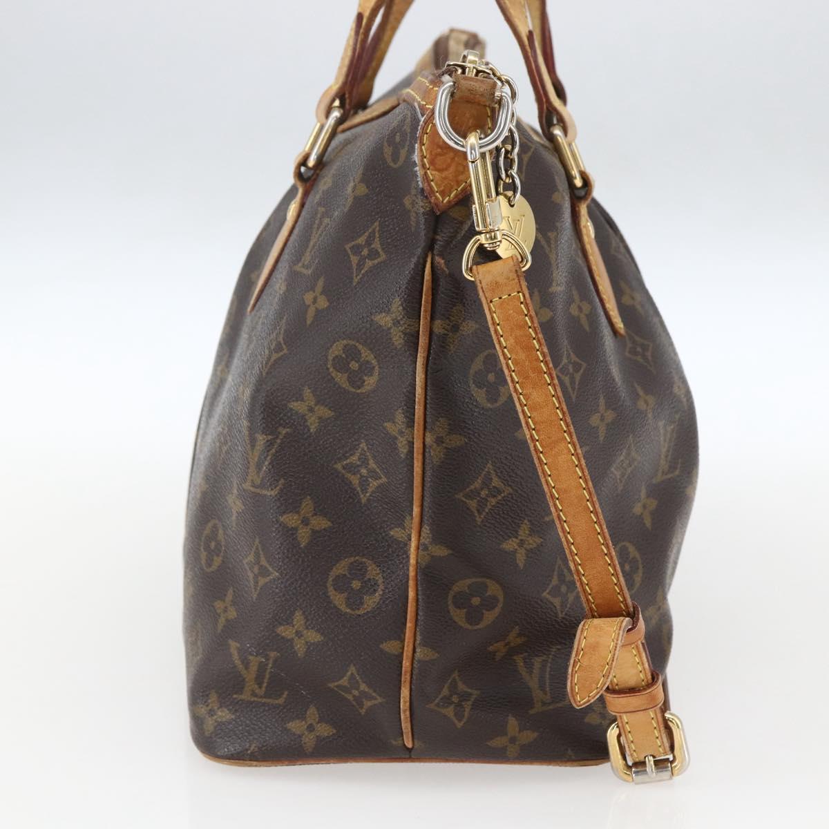 LOUIS VUITTON Monogram Palermo PM Tote Bag M40145 LV Auth BA9304