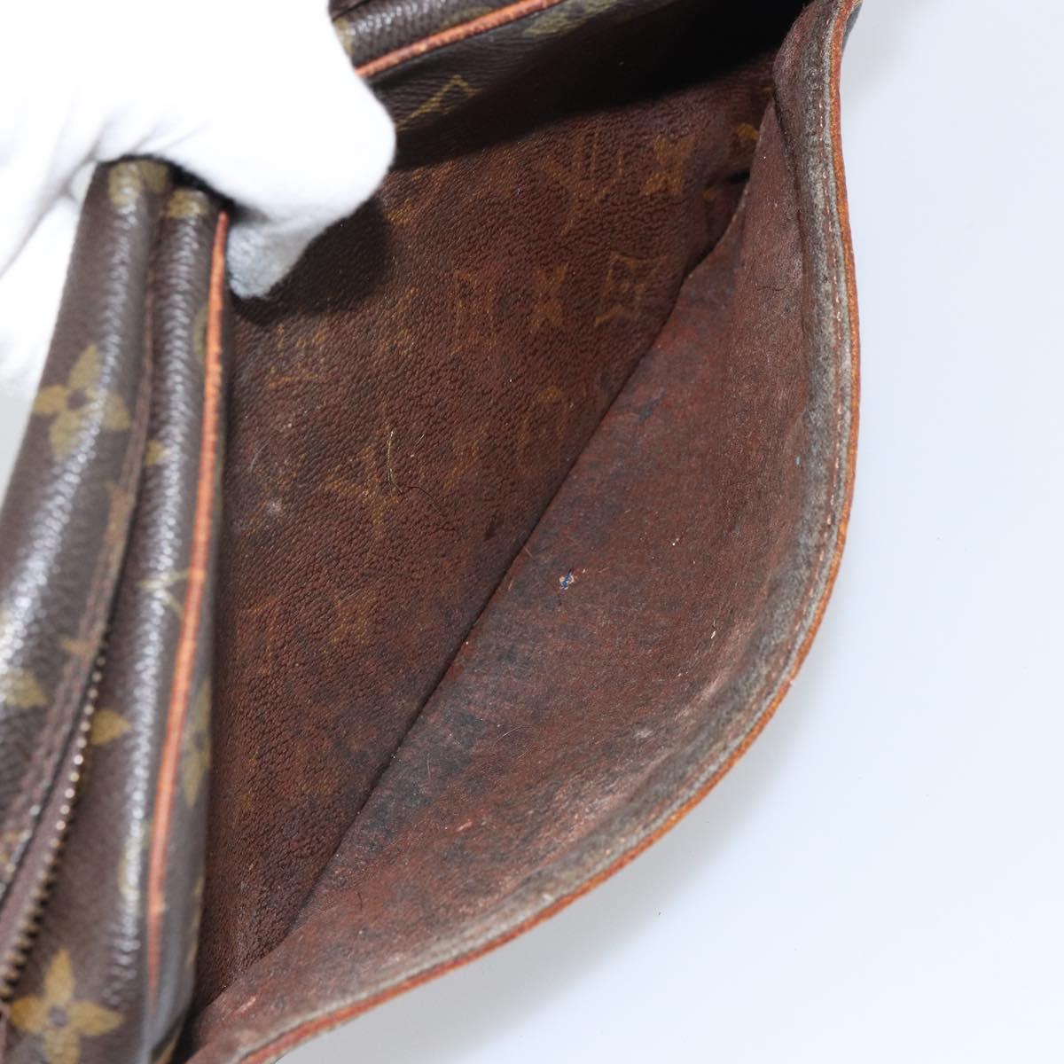 LOUIS VUITTON Monogram Compiegne 28 Clutch Bag M51845 LV Auth BA9307