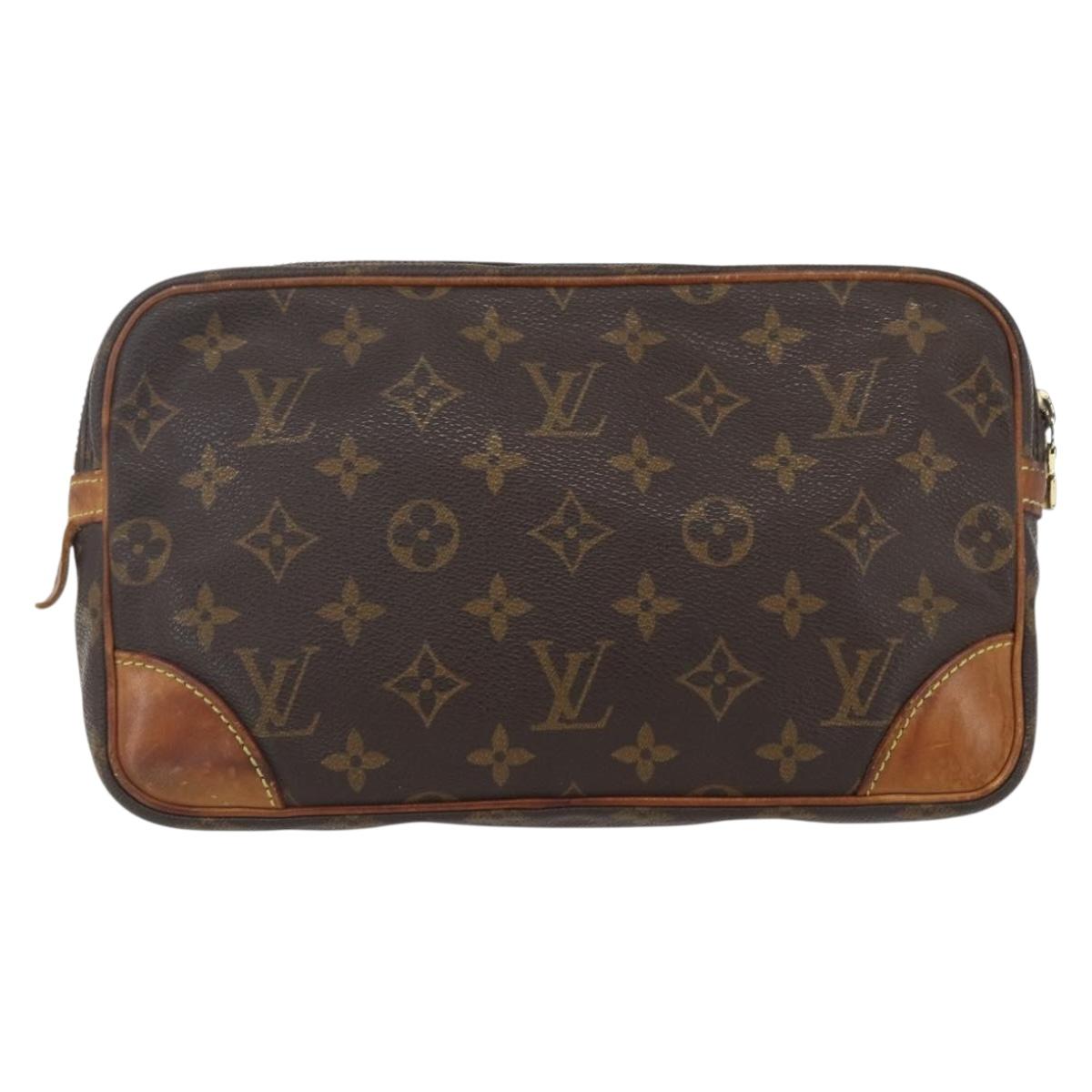 LOUIS VUITTON Monogram Marly Dragonne GM Clutch Bag M51825 LV Auth BA9309