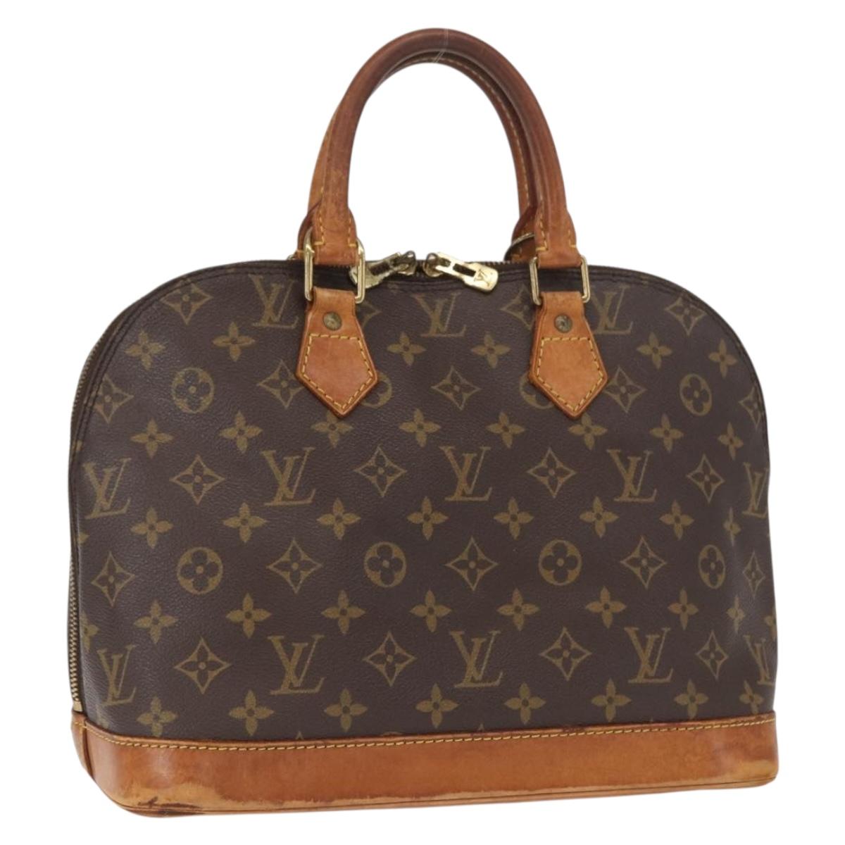 LOUIS VUITTON Monogram Alma Hand Bag M51130 LV Auth BA9322