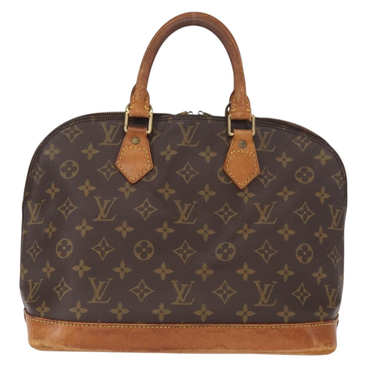 LOUIS VUITTON Monogram Alma Hand Bag M51130 LV Auth BA9322