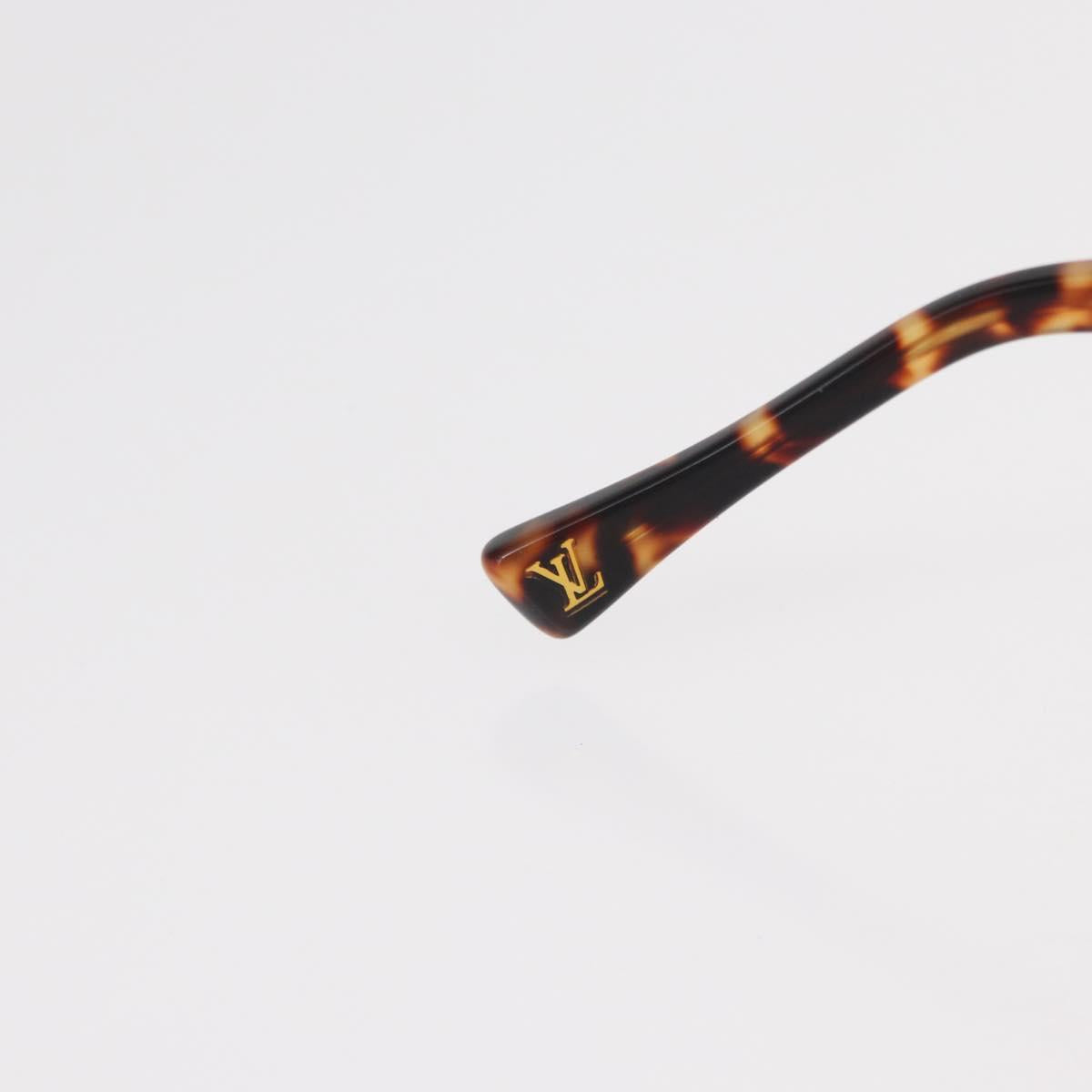 LOUIS VUITTON Supson Oversized Sunglasses plastic Brown LV Auth BA9323