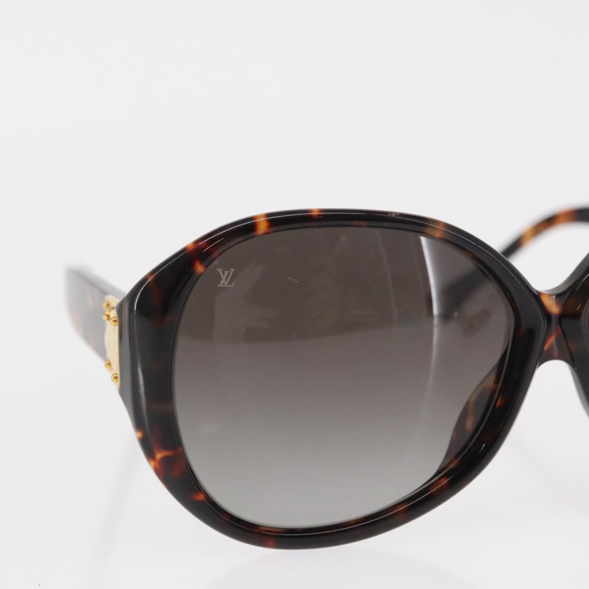 LOUIS VUITTON Supson Oversized Sunglasses plastic Brown LV Auth BA9323