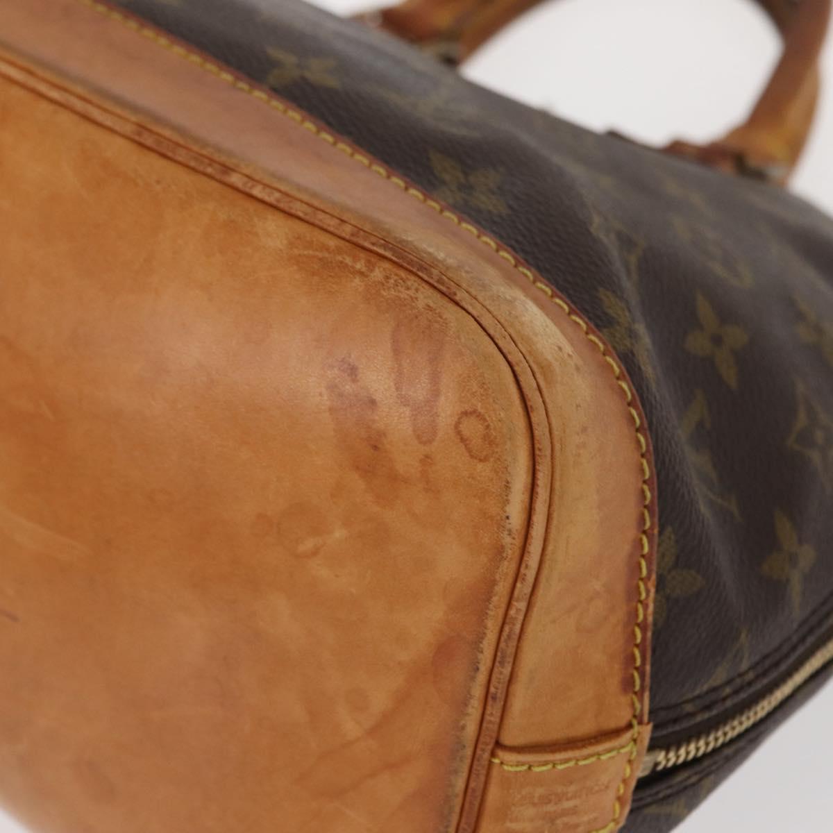 LOUIS VUITTON Monogram Alma Hand Bag M51130 LV Auth BA9326