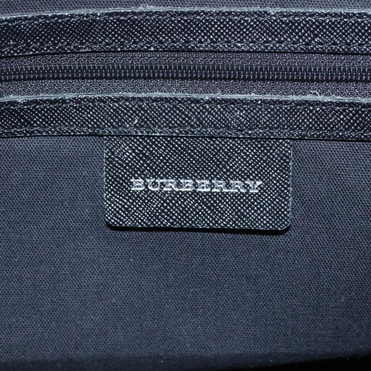 BURBERRY Nova Check Hand Bag Canvas Beige Auth BA933