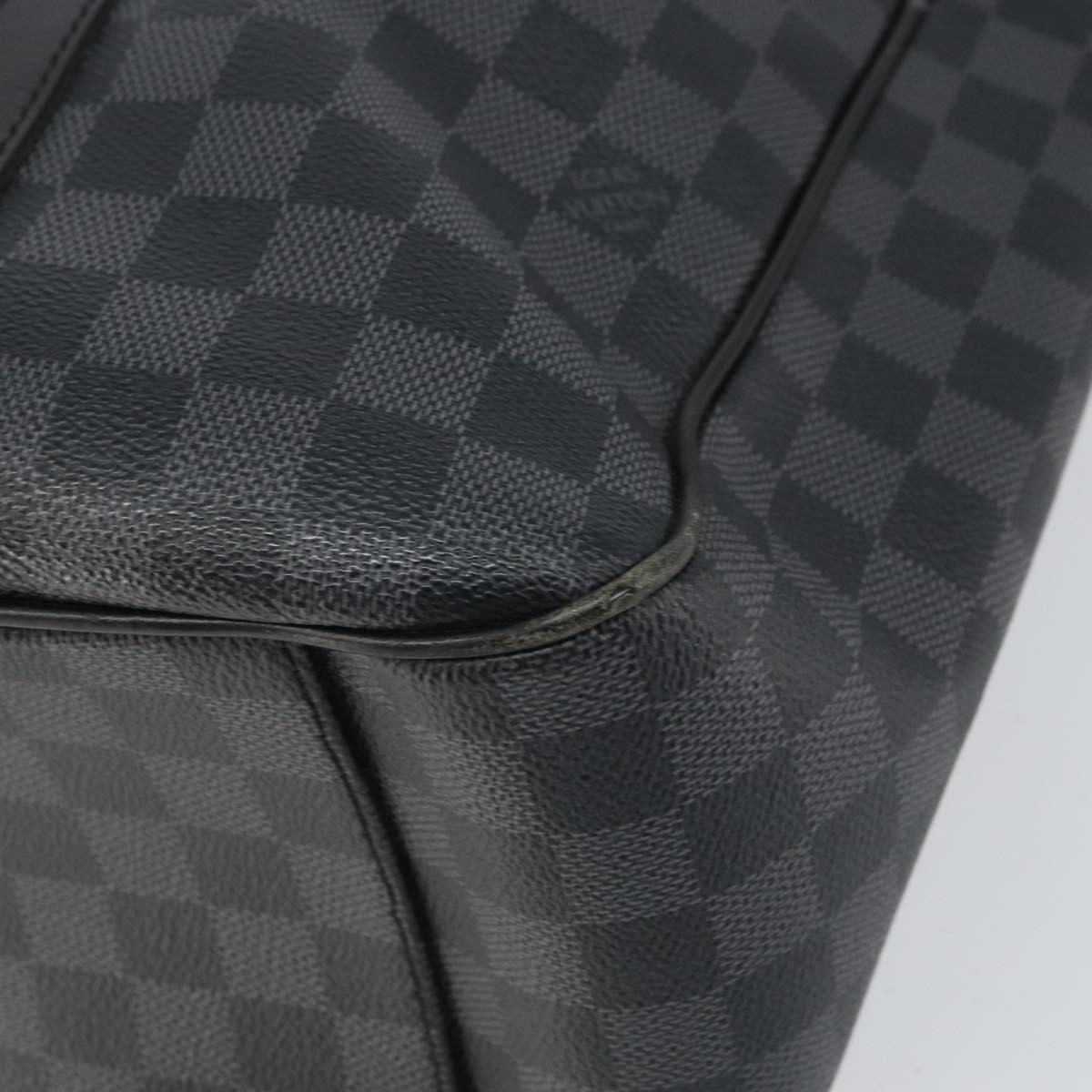 LOUIS VUITTON Damier Graphite Tadao Shoulder Bag 2way N51192 LV Auth BA9332