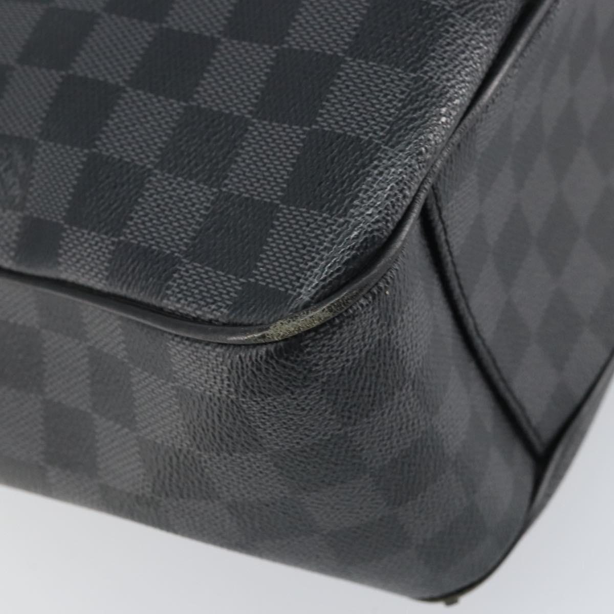 LOUIS VUITTON Damier Graphite Tadao Shoulder Bag 2way N51192 LV Auth BA9332