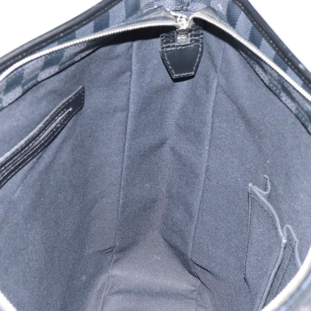 LOUIS VUITTON Damier Graphite Tadao Shoulder Bag 2way N51192 LV Auth BA9332