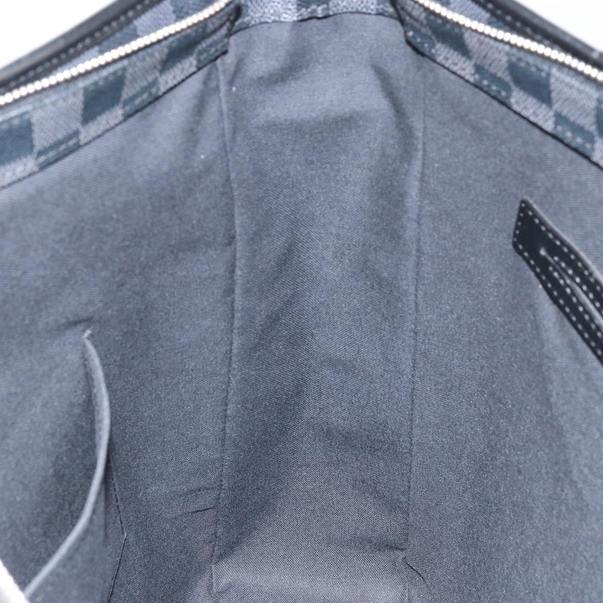 LOUIS VUITTON Damier Graphite Tadao Shoulder Bag 2way N51192 LV Auth BA9332