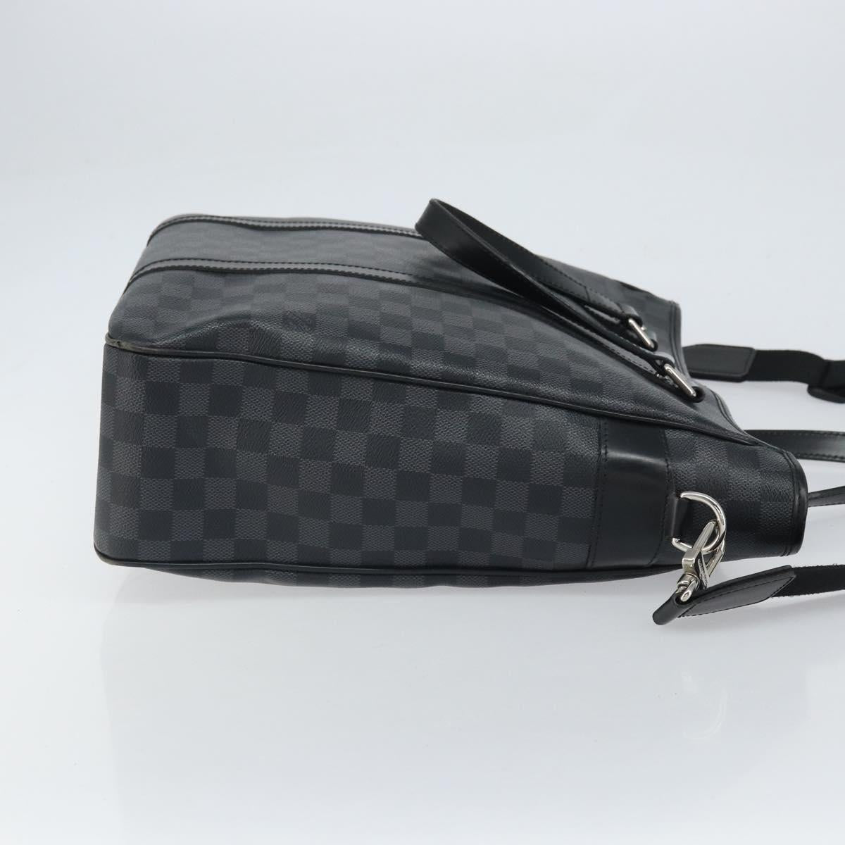 LOUIS VUITTON Damier Graphite Tadao Shoulder Bag 2way N51192 LV Auth BA9332
