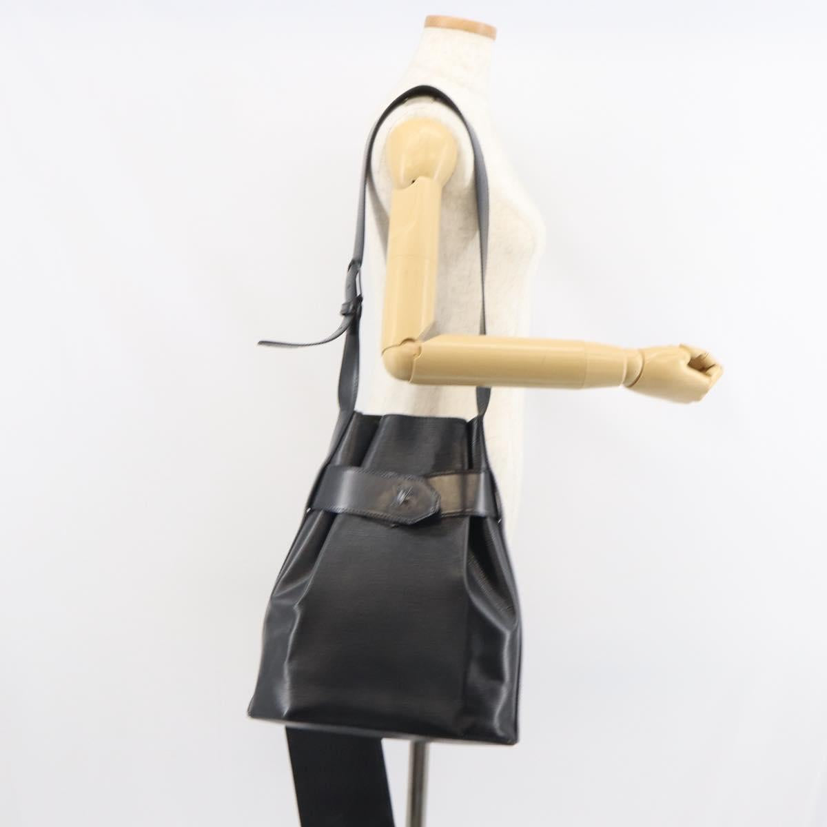 LOUIS VUITTON Epi Sac Depaule GM Shoulder Bag Black M80155 LV Auth BA9342
