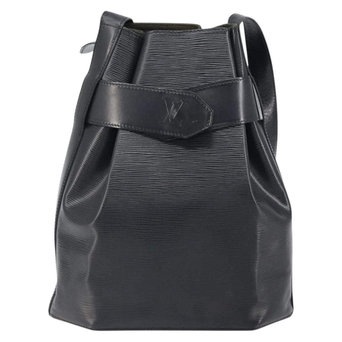 LOUIS VUITTON Epi Sac Depaule GM Shoulder Bag Black M80155 LV Auth BA9342