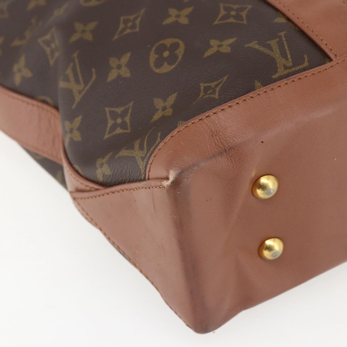 LOUIS VUITTON Monogram Sac Weekend PM Hand Bag M42425 LV Auth BA9356