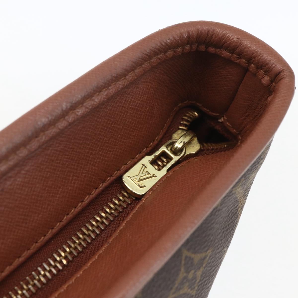 LOUIS VUITTON Monogram Sac Weekend PM Hand Bag M42425 LV Auth BA9356