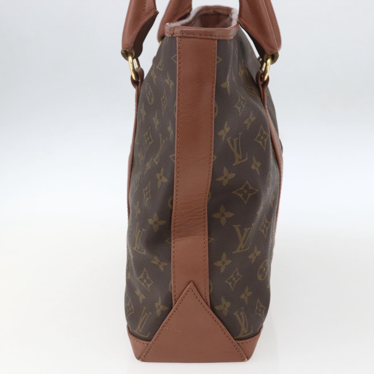 LOUIS VUITTON Monogram Sac Weekend PM Hand Bag M42425 LV Auth BA9356