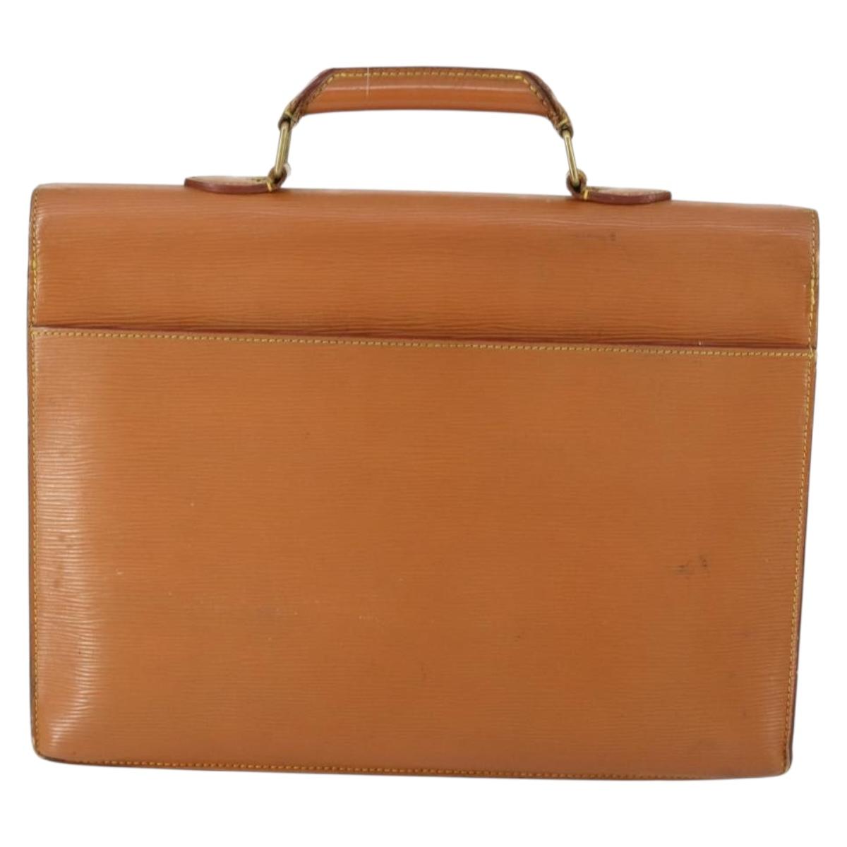 LOUIS VUITTON Epi Serviette Conseiller Briefcase Beige M54429 LV Auth BA9408