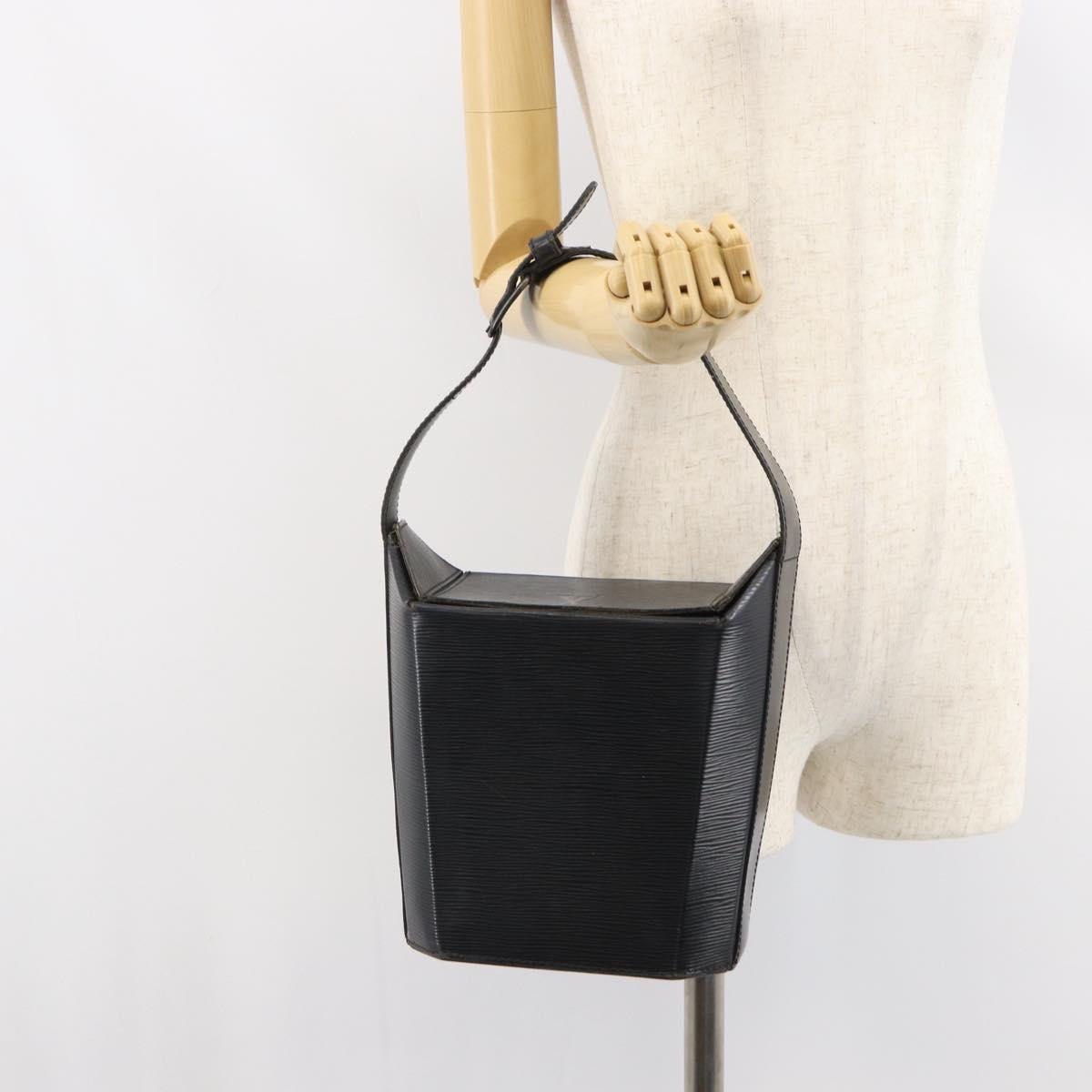 LOUIS VUITTON Epi Sac Shoulder Bag Black M80161 LV Auth BA9432
