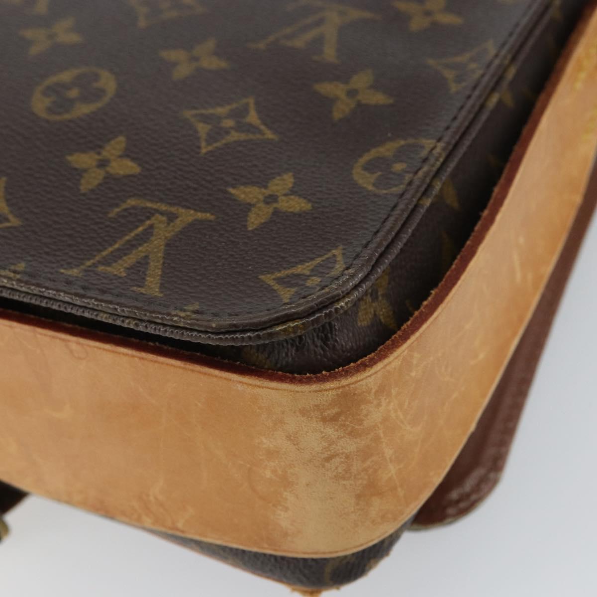 LOUIS VUITTON Monogram Cartouchiere GM Shoulder Bag M51252 LV Auth BA9433