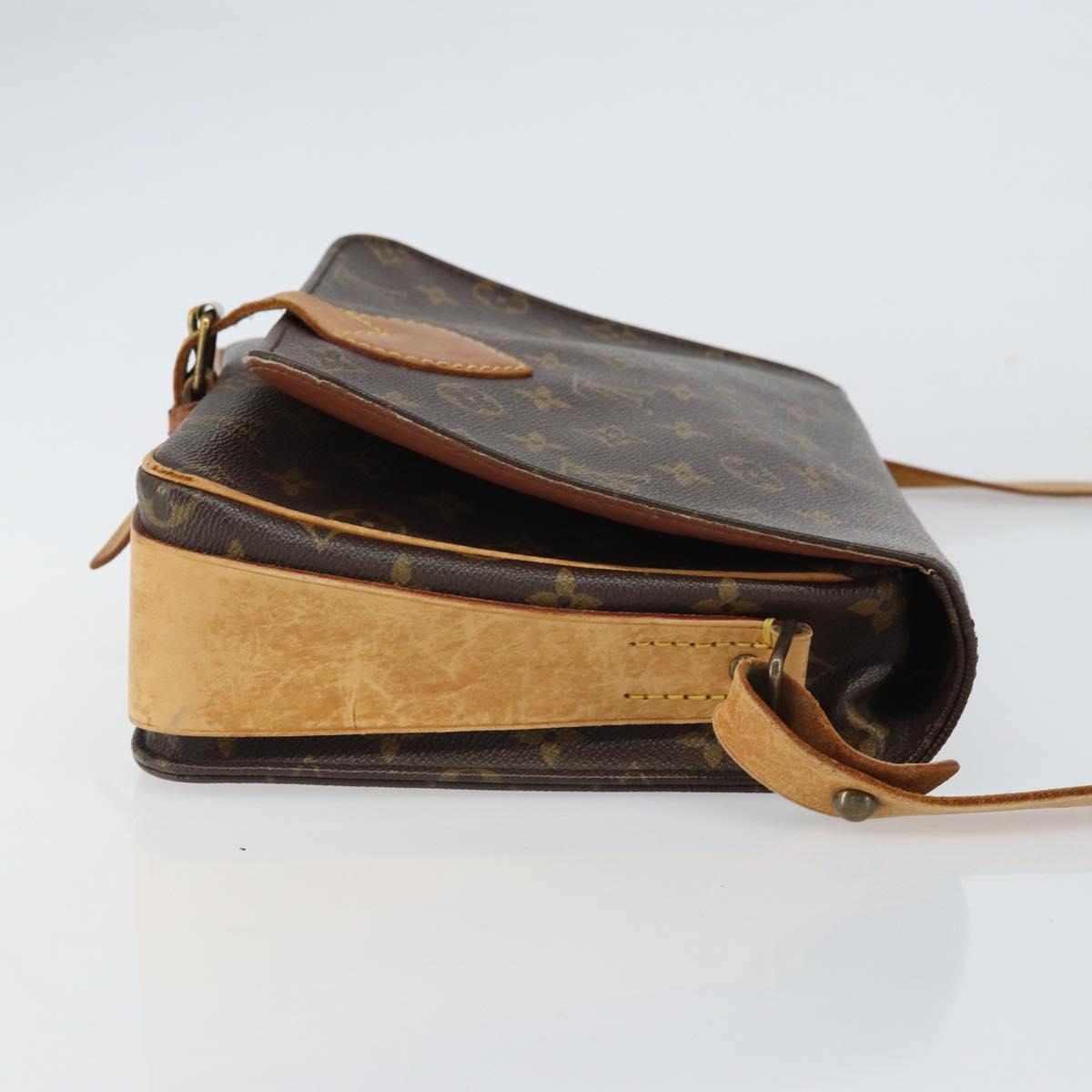 LOUIS VUITTON Monogram Cartouchiere GM Shoulder Bag M51252 LV Auth BA9433