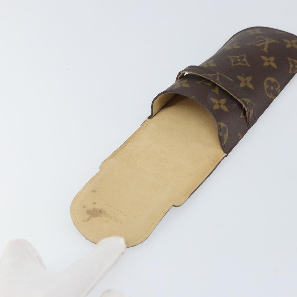 LOUIS VUITTON Monogram Etui Stilo Pen Case M62990 LV Auth BA9442
