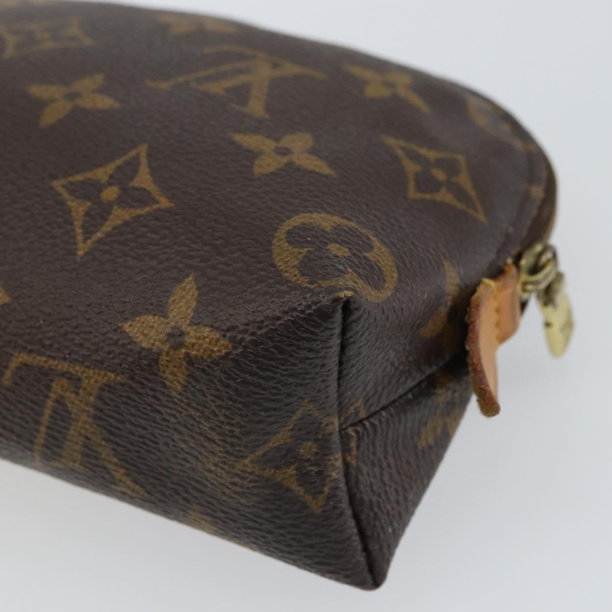 LOUIS VUITTON Monogram Pochette Cosmetic PM Pouch M43998 LV Auth BA9444