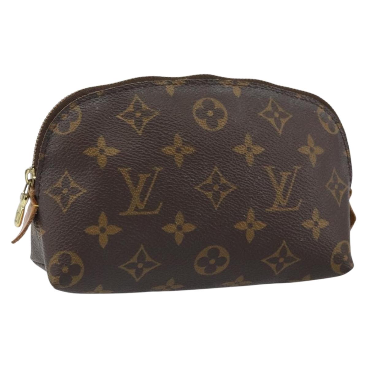 LOUIS VUITTON Monogram Pochette Cosmetic PM Pouch M43998 LV Auth BA9444