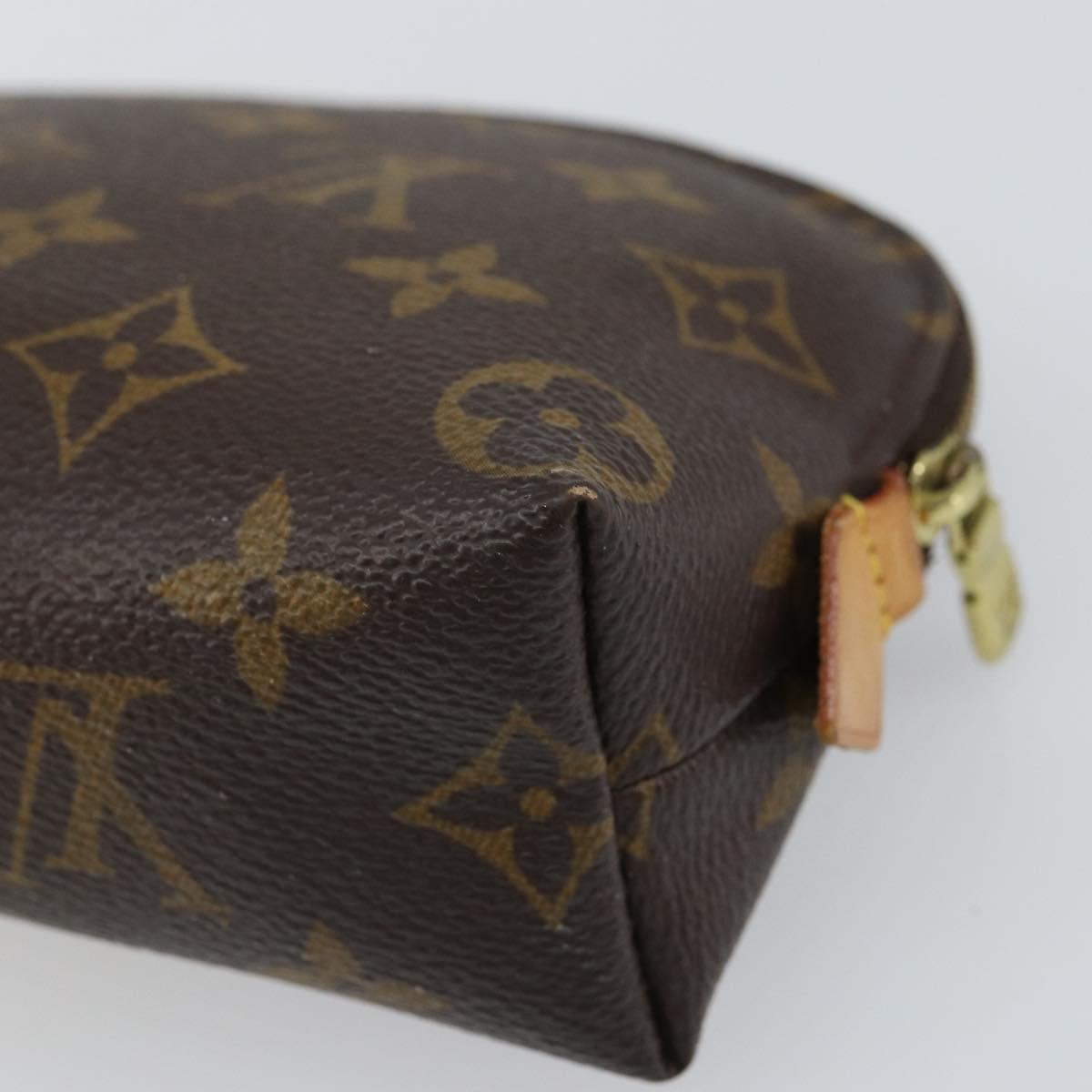 LOUIS VUITTON Monogram Pochette Cosmetic PM Pouch M43998 LV Auth BA9445