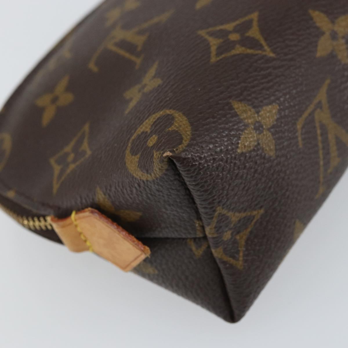 LOUIS VUITTON Monogram Pochette Cosmetic PM Pouch M43998 LV Auth BA9445