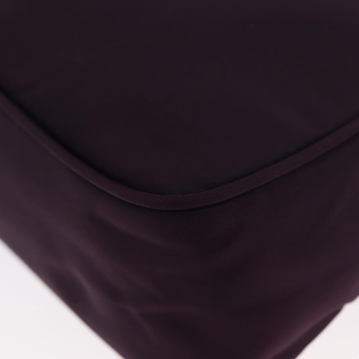 PRADA Accessory Pouch Nylon Purple Silver Auth BA9459SAV