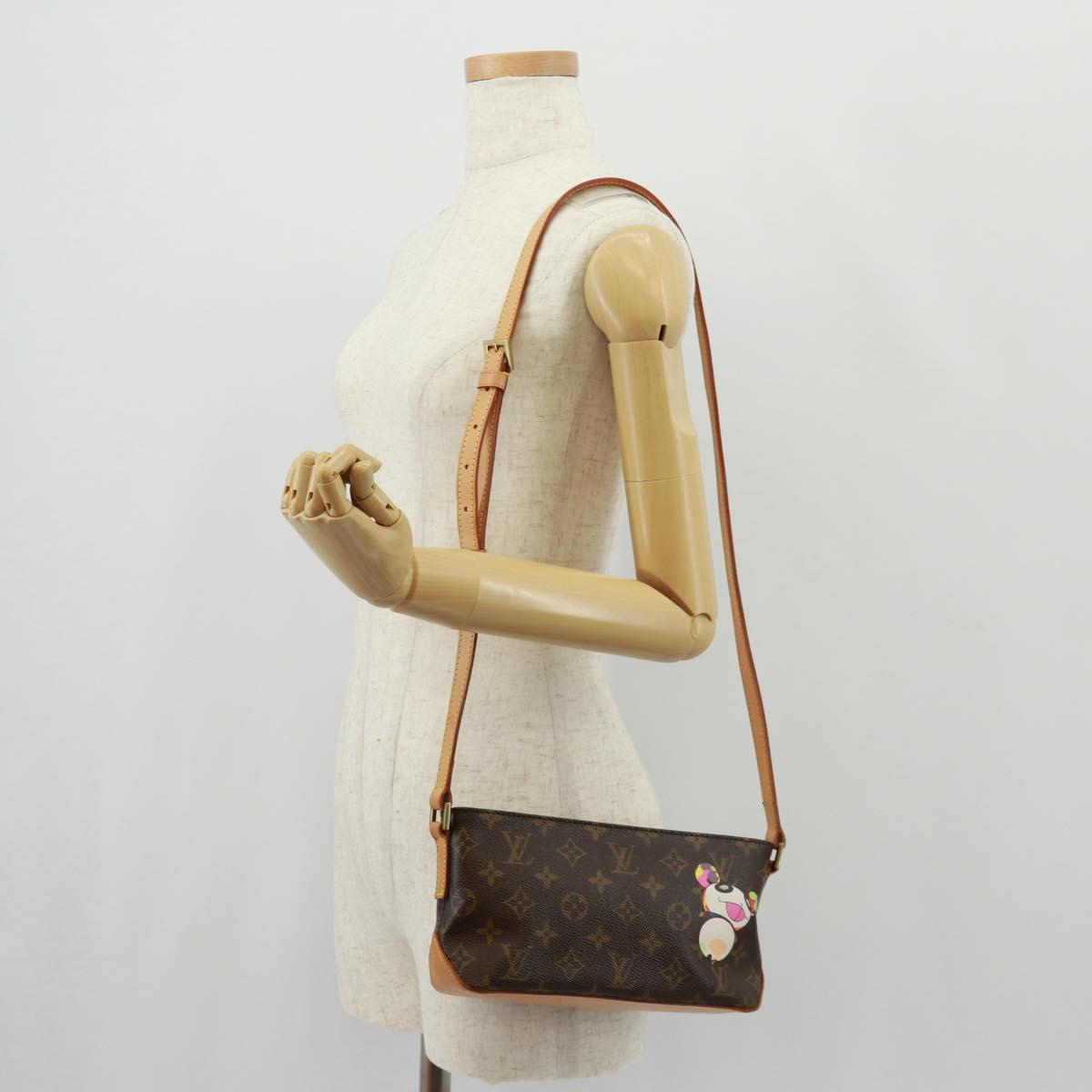 LOUIS VUITTON Monogram Panda Trotteur Shoulder Bag M51241 LV Auth BA9461SAM