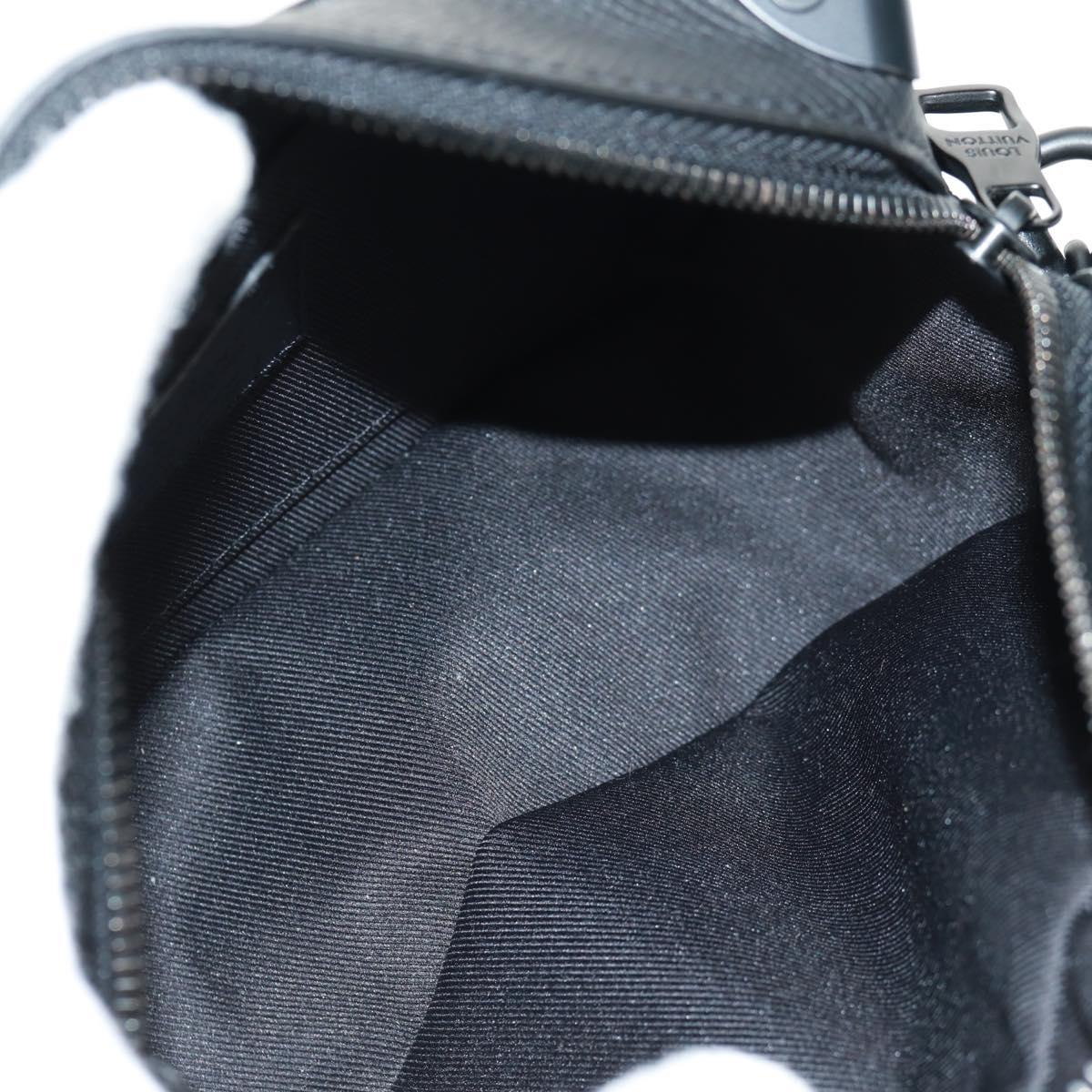 LOUIS VUITTON Taiga Rainbow Mini Soft Trunk Bag Black M30351 LV Auth BA9470SM