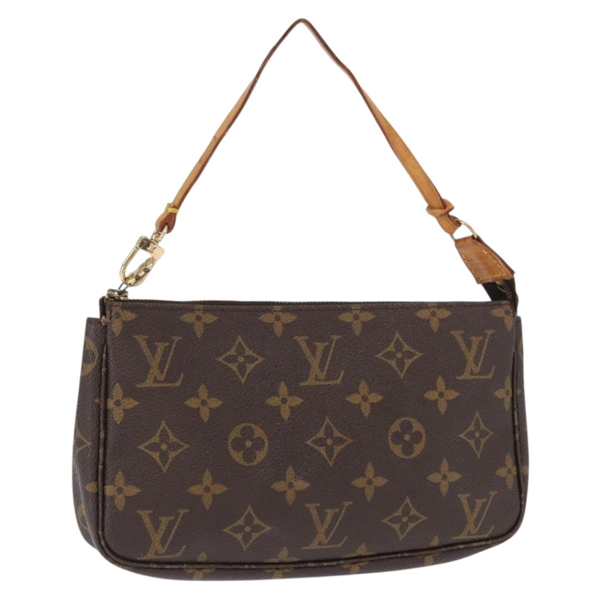 LOUIS VUITTON Monogram Pochette Accessoires Pouch M51980 LV Auth BA9476