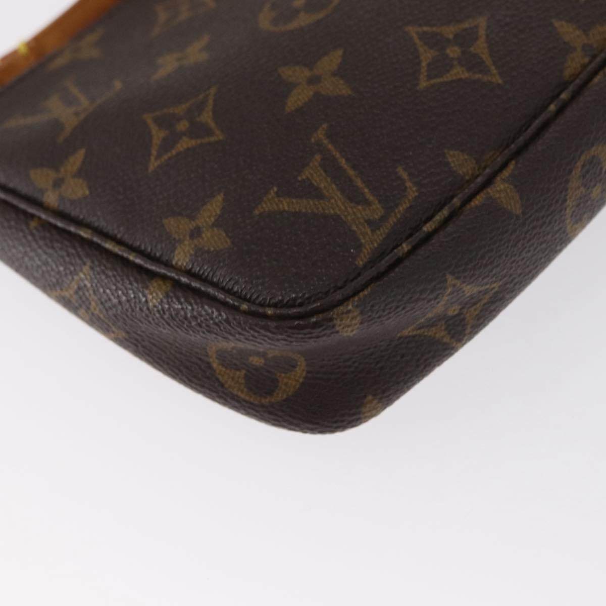 LOUIS VUITTON Monogram Pochette Accessoires Pouch M51980 LV Auth BA9476