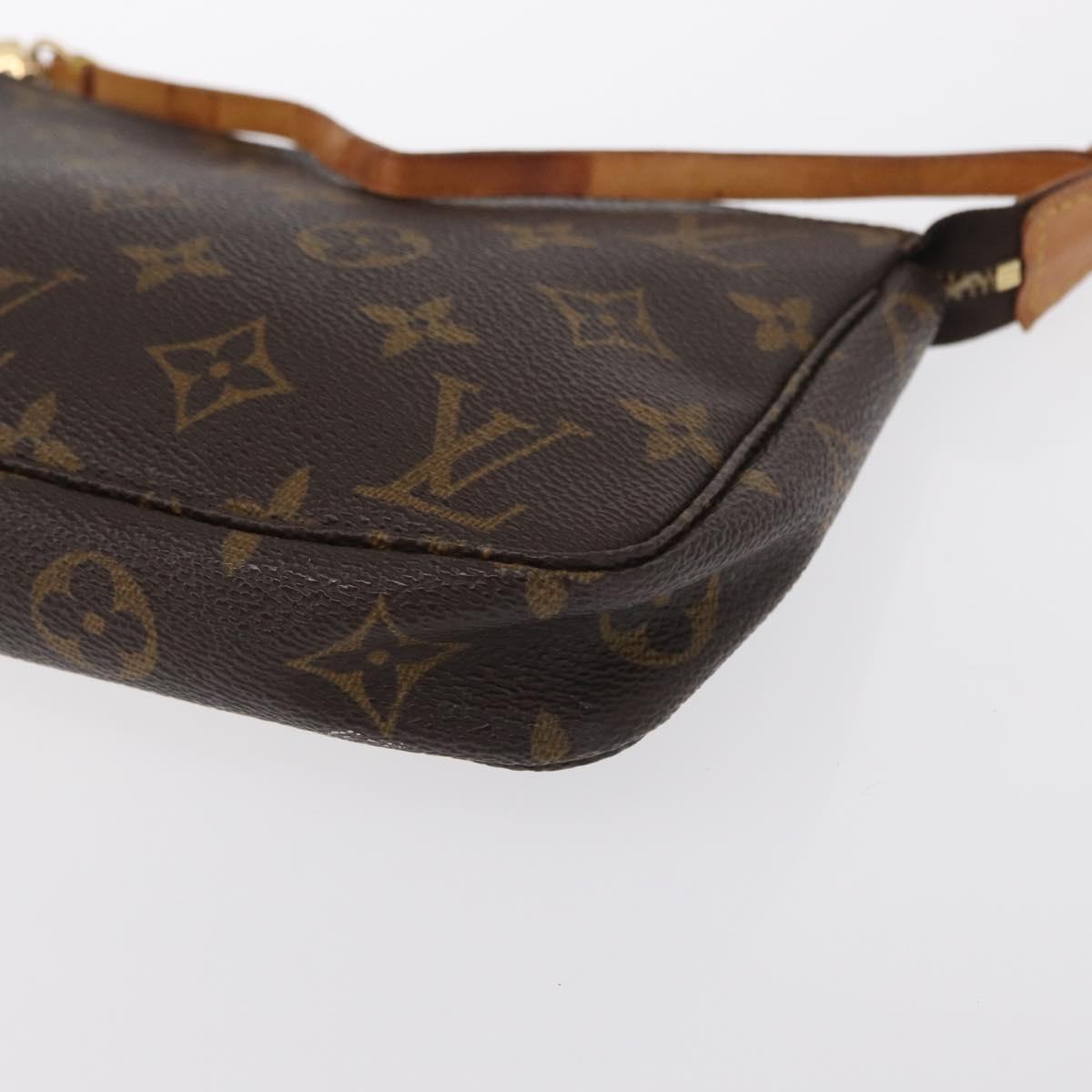 LOUIS VUITTON Monogram Pochette Accessoires Pouch M51980 LV Auth BA9476