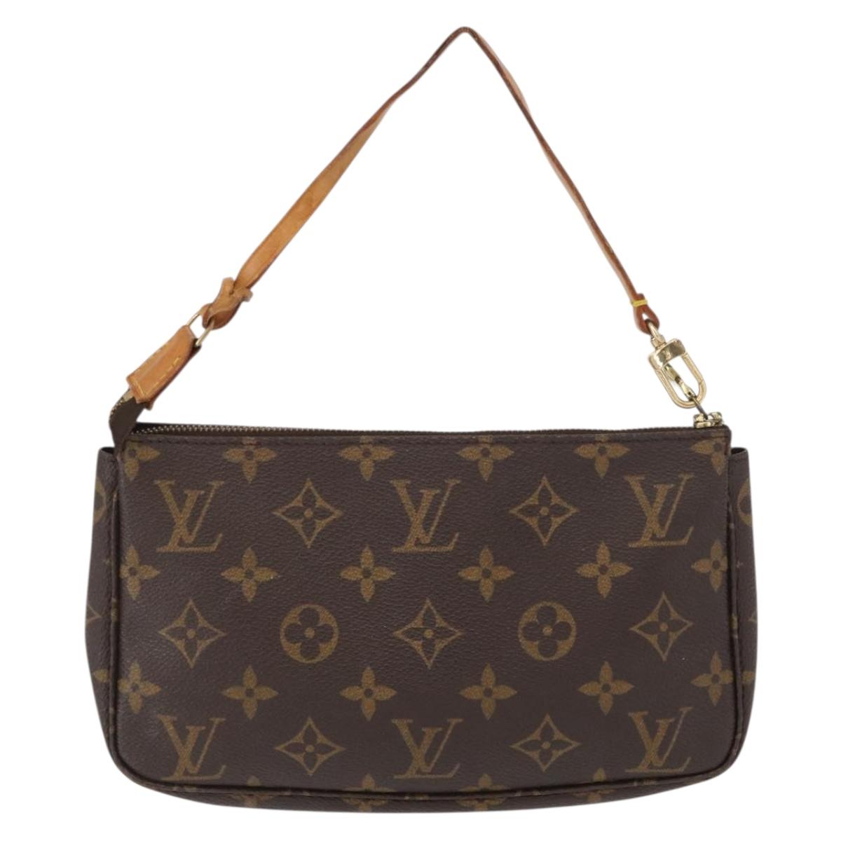 LOUIS VUITTON Monogram Pochette Accessoires Pouch M51980 LV Auth BA9476